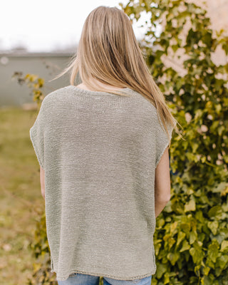 Think It Through Knit Top in Sage