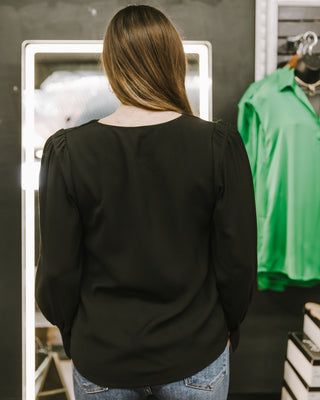 Board Meeting Blouse in Black