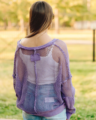 See The World Knit Top in Purple